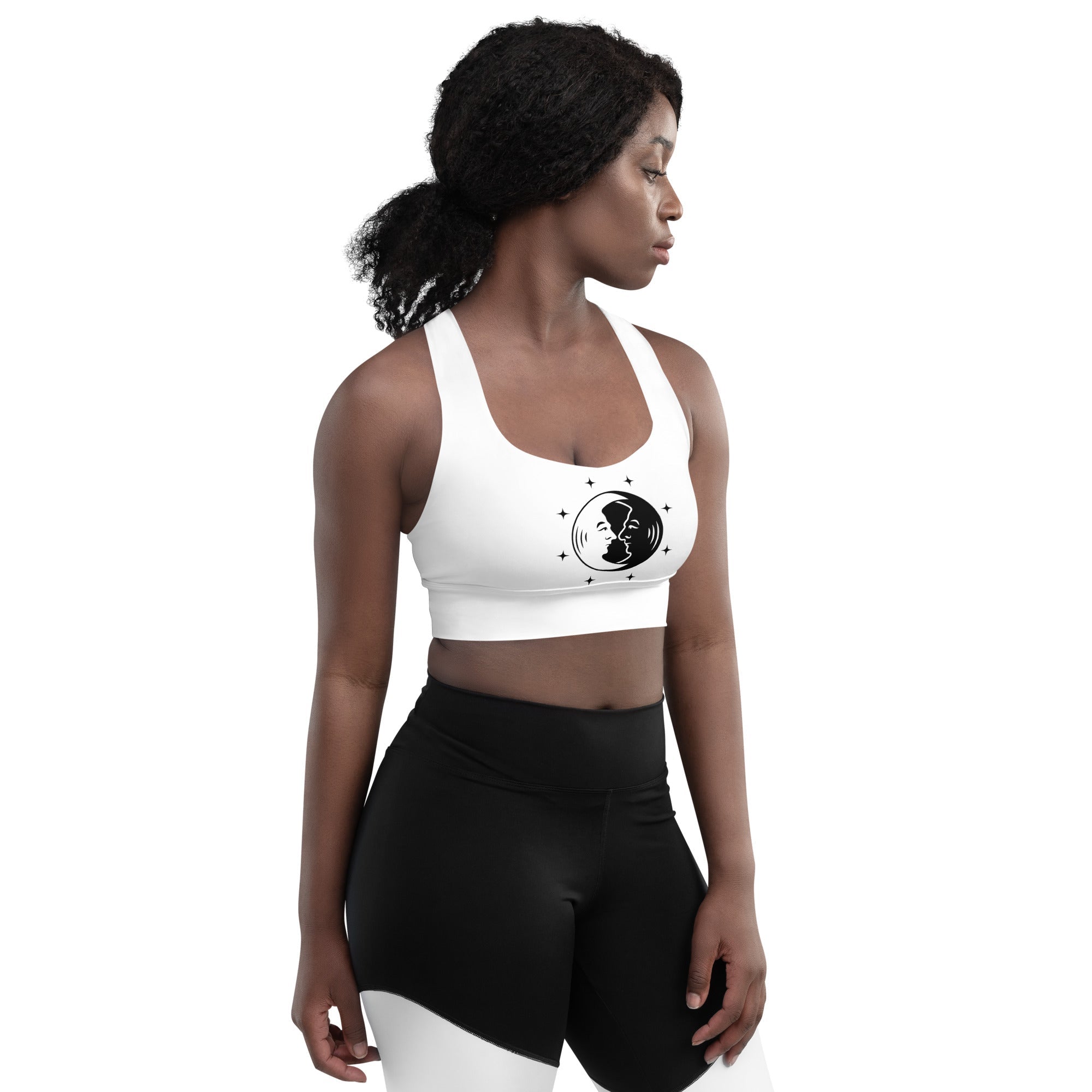 Recycled Longline Sports Bra - Vibes