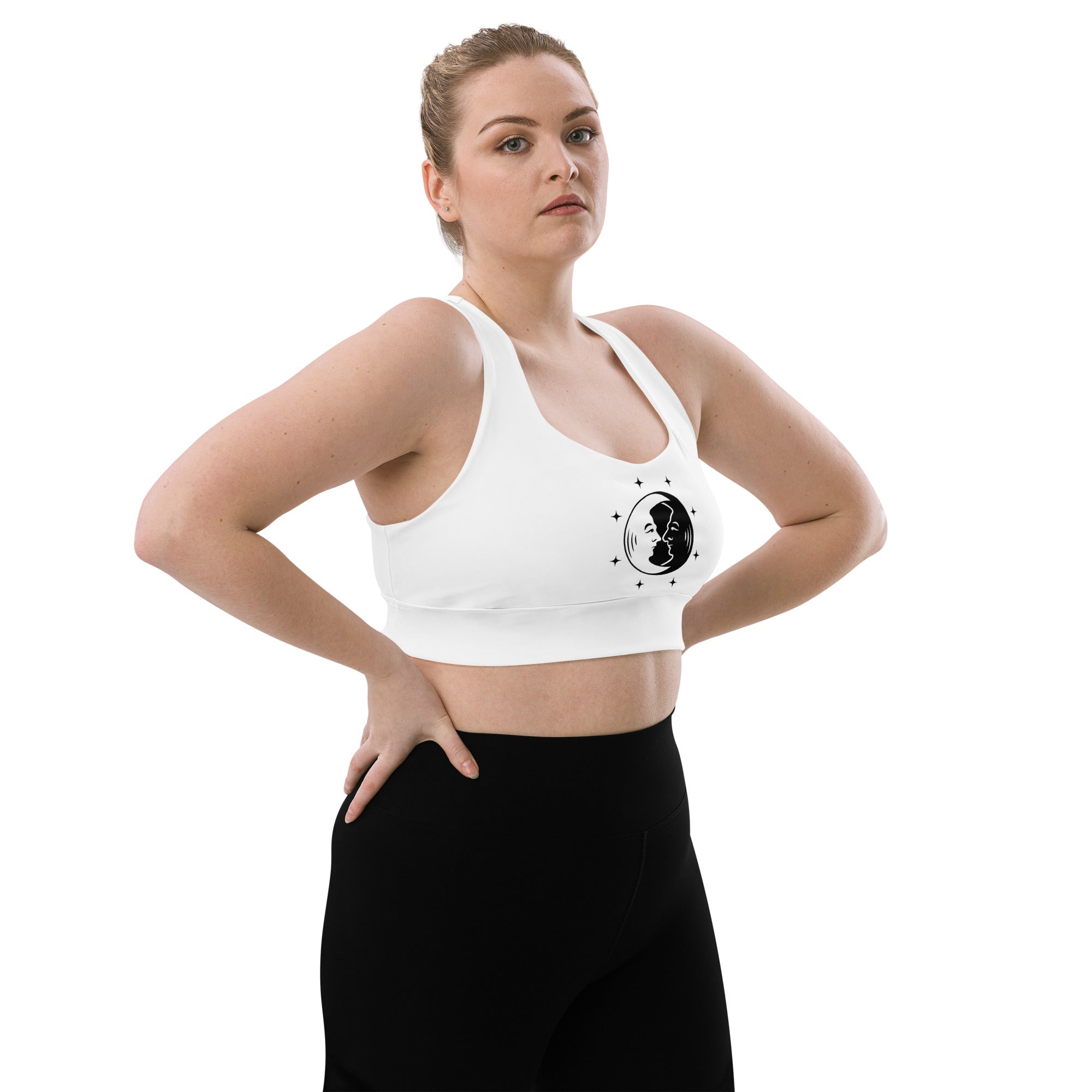 Recycled Longline Sports Bra - Vibes