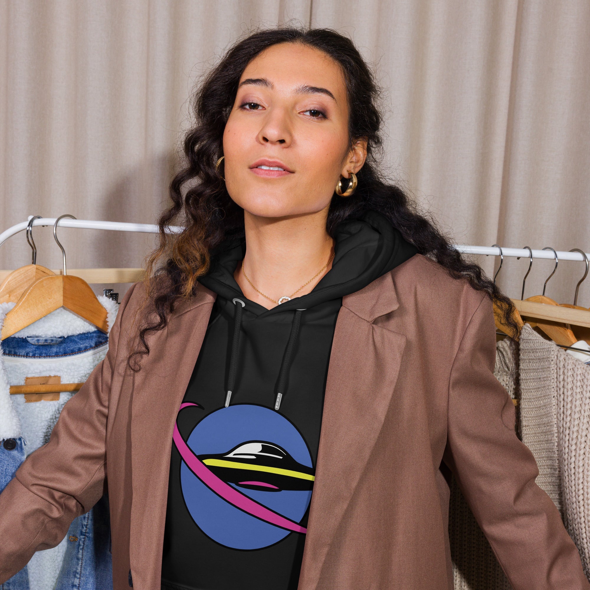 Unisex eco raglan hoodie - Vibes