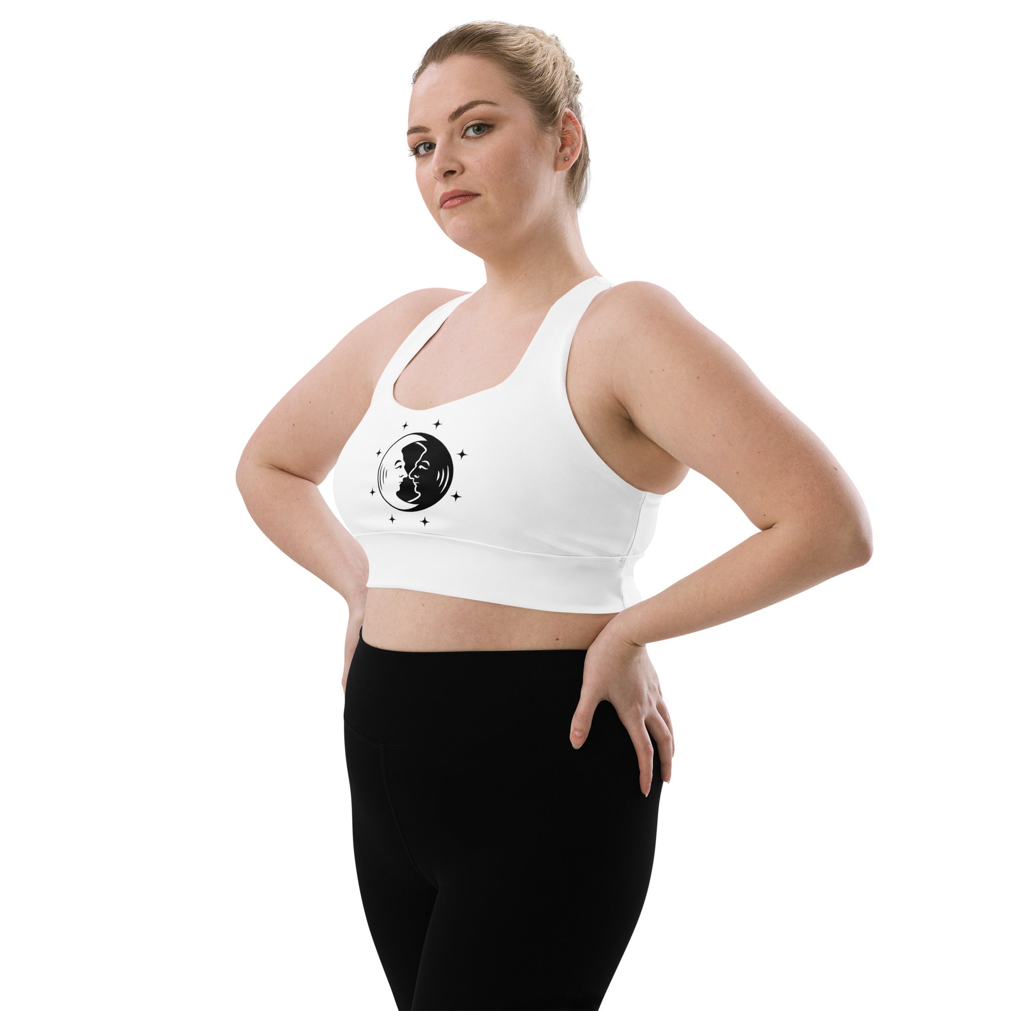 Recycled Longline Sports Bra - Vibes