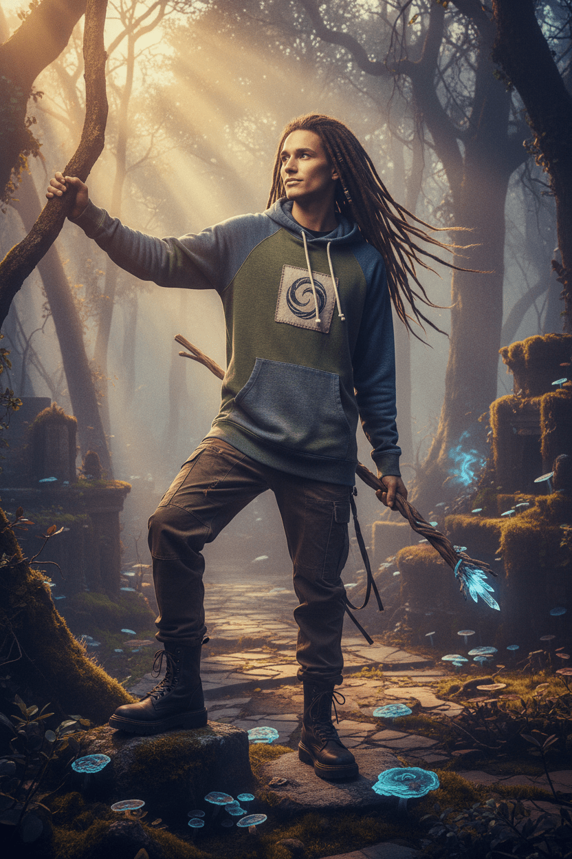 Unisex eco raglan hoodie - Vibes