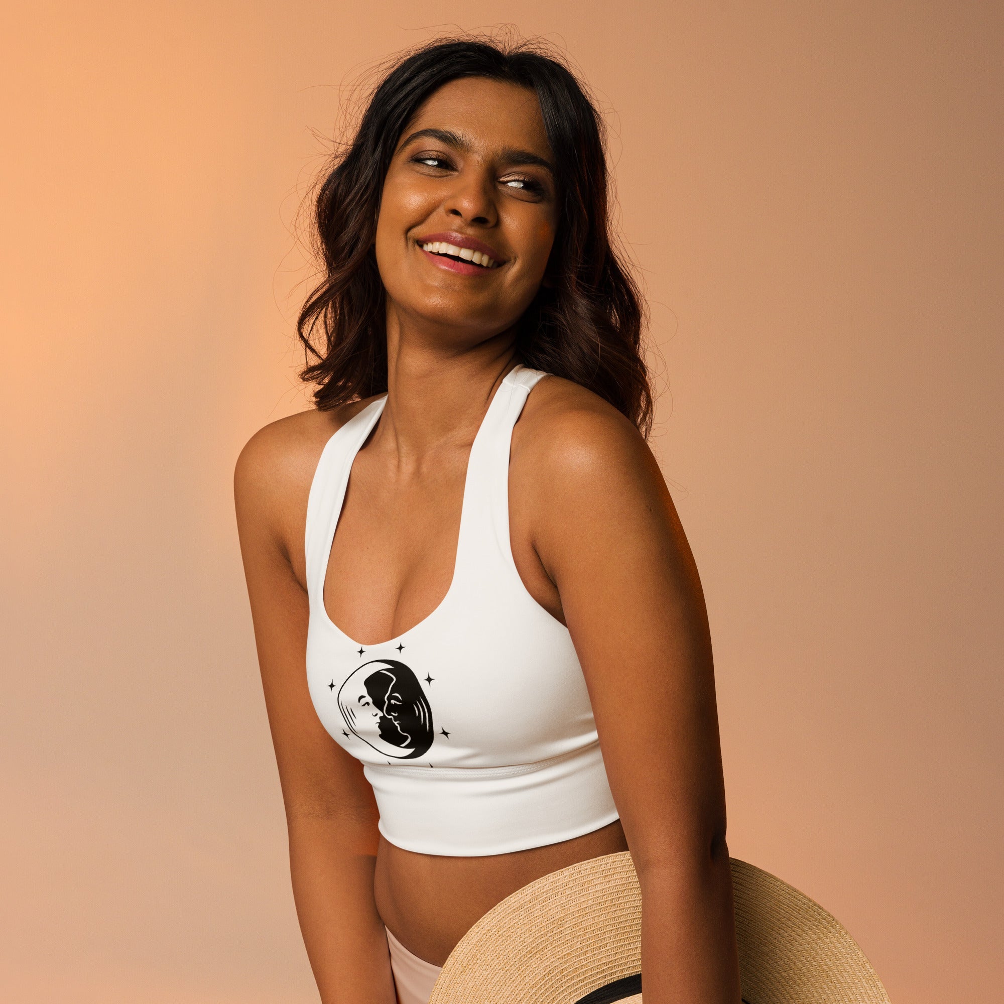 Recycled Longline Sports Bra - Vibes